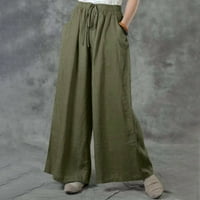 Ženske haljine Yoga Lounge Hlače vruće rasprodaje hlače Radni ured Poslovni čvrsti povremeni džep elastični struk duge hlače