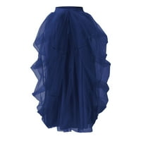 Suknje za ženske zabave Elastični pojas visoki struk Ležerne prilike Poncho ženska suknja mjehurića suknja