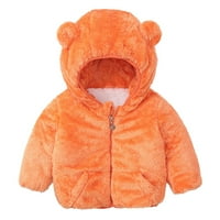 Jakne za djecu za djecu Dječji zimski vjetrovito otporni na kaput s kapuljačom s džepom toplom gornjom odjećom
