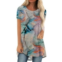 Majice za žene O-izrez Love Ispisano labavo ljeto Pulover Žena Dukserska klirenca Multicolor 12