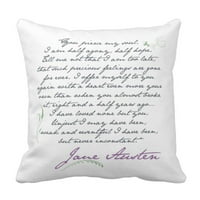 Austen Jane Austen's Navezišta Classic Jastučni jastuk