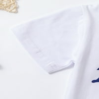 XKWYSHOP 4. jula Baby Boy Outfits Neovisnosti Dan odjeće Pismo Ispis Romper + Kratke hlače Podesite