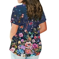 Dame Ljeto plus veličina majica s kratkim rukavima u majici Ženska haljina vrhovi plus veličina