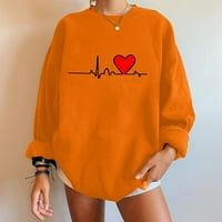Hoodies Streetwear koji odgovaraju duksevima za parove prevelike narančaste m