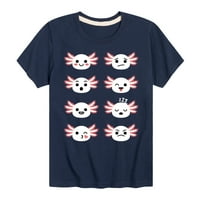 Instant poruka - Axolotl Emotion Grid - grafička majica kratkih rukava za malinu i mlade
