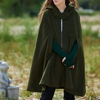 Stalni jesenski kaput Gothic Otvoreni prednji kaputirani kardigan, žene jesen dugi kaput čvrste boje