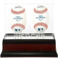 Atlanta Braves MLB Svjetski prvaci serije Mahagoni Logo 2-bejzbol ekran za prikaz - fanatic autentičan certificiran