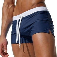 Cuoff Muški kratke hlače Modni brzi sušenje Pokreni džepni dizajn Čvrsta ravna kutna cipele od kupaćih kostima na plaži