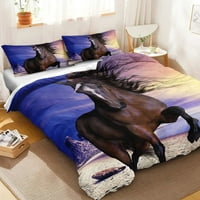 Konjska posteljina Puna veličina Djevojke Dekor spavaće sobe za djevojčice Prekrivač s jastucima
