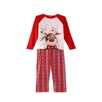 Obiteljski božićni pidžami Podudarni setovi Xmas Usklađivanje PJS za odrasle Djeca za odmor Xmas Porodični