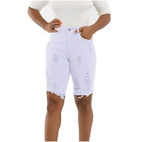 Binmer ženske kratke hlače Ležerne ljetne traperice Boboy Boja rupa Velike traperice