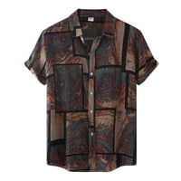 Muškarci Havaii košulja za ispis Isključeno Okretalište Okrug Geometrijska povremena muška jedina majica