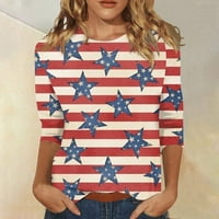 Fragarn T majice za žene ženske perspektivne plaćanje veličine $ i bluze trendy print casual crewneck