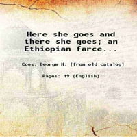 Evo ona i tamo ide; Etiopska farsa ... 1893