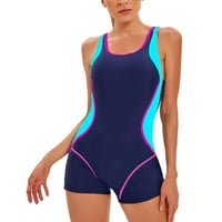 Kupaći kostimi Žene Žene Sportski kupaći kostimi Konzervativni blokiranje boje seksi kožu bez leđa Crna L