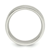 Sterling srebrne četkice Fancy prsten veličine 11.5