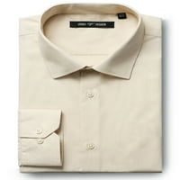 Muška košulja za haljinu Regularne fit dugih rukava Čvrsta munova majica Rasprostranjena ovratnika Ležerne