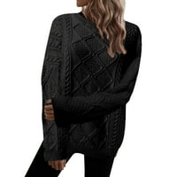 Durtebeua casual ženska pad džemper v vrat s ramena labav ležerni džemper vrhovi