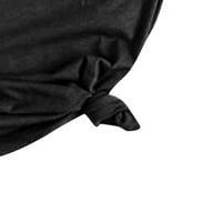 Rollbacks Majice za ženske kratke majice kratkih rukava, otkaz dojka Otkaži svijest Ispis teen grils modna odjeća casual comfy pulover vrhovi crna s