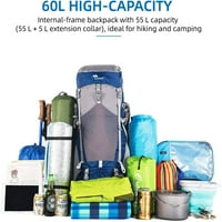 Interni okvir ruksak planinarenje 55L Muškarci Vodootporni vanjski putni ruksak za kampovanje Proširiv