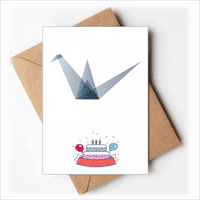 Geometrijski oblik dizalice Origa Sretan rođendan čestitke za čestitke