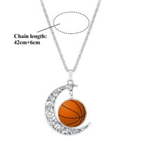 Bacc pribor sportski košarka fudbal moon ogrlice pokloni mama ogrlica pokloni oblika privjesak ogrlica