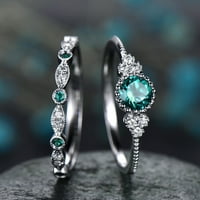 〖Hellobye〗 ženski modni dijamantni prsten za par nakit par prstenovi set 6