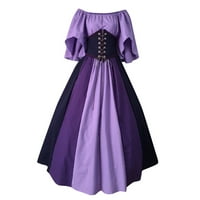 Srednjovjekovna renesansna haljina žena sa Corset Plus Veličine Večernje lopte haljine kostim vintage zvono kratka rukava