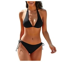 Fnochy ljetni kupaći odijelo za žensko odobrenje plus veličine Solid bikini kaikini bikini duboko i