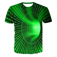 Muška majica 3D Novelty Graphic Funny Tees 3D Print Crewneck Kratki rukav Summer Ležerne prilike Majice