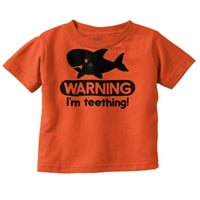 UPOZORENJE Ja sam smiješan morski pas Toddler Boy Girl majica za dječaj dječaka Brand za Brisco Macks