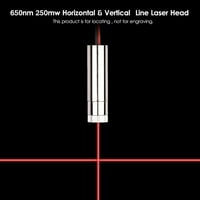 650nm 250mw crvena linija Lokator za glavu Engraver modul za fokusiranje zračne lokacije Podesiva žarišna