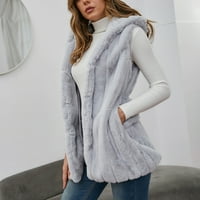 Y2K jakna Ženski zimski kaputi Svjetlo je sive s