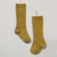 Dječja djevojaka Djevojke Srednje čarape Luk rebraste duge čarape Ruffled Socks School Schools Toddler