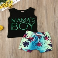 Baby Boy odjeća bez rukava bez rukava vrhunska ljetna plaža Hlače za hlače