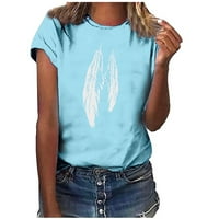 Košulje za žene Grafički print Kratki rukav Tee majica Crew vrat Ležerne prilike