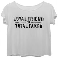 Lojalni prijatelj ili ukupni lagani labavi fit majica majica mala