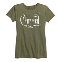 Šarmirani - jednostavan logo - Ženska grafička majica kratkih rukava