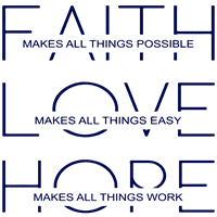Vjera čini da sve moguća ljubav čini allâ | vinil naljepnica za naljepnicu Vinil - srednja - čelična