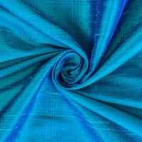 Tkaninski mart direktno plava, tirkizna svila dupioni tkanina od dvorišta, ili širine, kontinuirana
