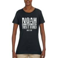Divlji Bobby Noah bio je teoretičar zavjere inspirativne hrišćanske žene grafički tee, crna, x-velika