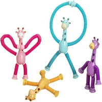 Giligiliso klirence teleskopska čaša žirafa igračka, teleskopska usisna čaša Giraffe igračka, uvijek