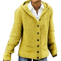 Ženske pulover Dukseri Žene Modne labave velike veličine Jednobojne kapuljače Duge rukave