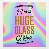 ANGDEST CLUB holografske naljepnice za naljepnice potrebne su ogromne čaše za pivsku premium vodootporan