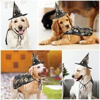 Kućni ljubimac Halloween kostim i čarobnjački šešir kreativni kostim za performanse pasa za odmor Cosplay