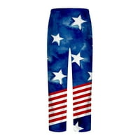 Muška 3D Ispis Neovisnost za zastavu Sportske hlače Grafički ispis Ležerne prilike na otvorenom Mornarička