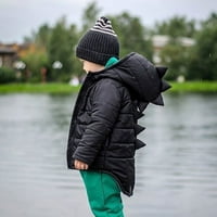 TODDLER K IDS B Aby Girls Boys dugi rukav 3D jakna sa kapuljačom Dinosaur Zimski kaput gornji dijelovi kaputi zimski kaputi Toddler