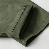 Uorcsa Muške hlače traperice Prevalentni kućni odmor Puna dužina Muške hlače Vojska zelena Veličina