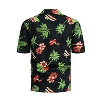 Gubotare majice za muškarce modna havajska majica za muškarce Funky casual gumb dolje vrlo glasno kratkim