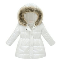 KETYYH-CHN TODDLER Dječje odjeće za zimske jakne sa džepovima za casual svakodnevno žute, 130